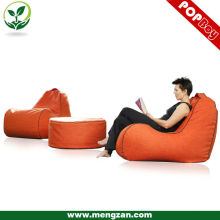 Grande tamanho footstool cadeiras bonito para interior e exterior, beanbag pouf